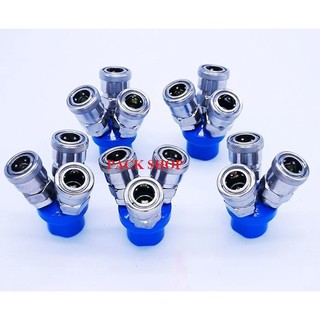 Bộ chia khí nén 2-3 chạc Bộ đầu chia hơi, chia khí nén 2 chạc khớp nối nhanh