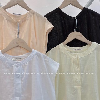 áo sơ mi linen xẻ tà 097