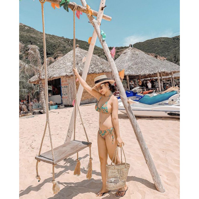 Túi cói đan thưa