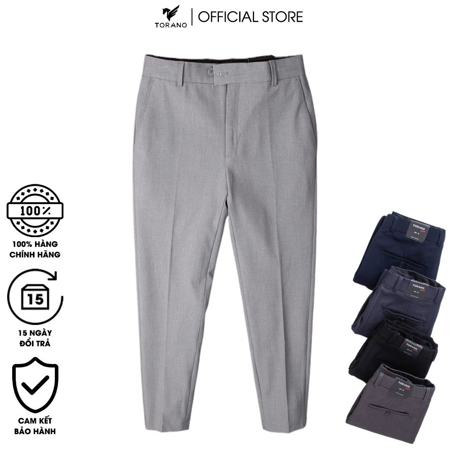Quần âu nam TORANO form slim fit thoải mái vận động trẻ trung công sở - quần tây nam vải đẹp BT900.