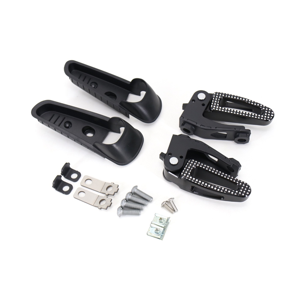 Bàn Đạp Để Chân Bằng Nhôm + ABS Màu Đen Cho Xe Máy Vespa gts 300 gts300 gts300 gts 300 2021 2022