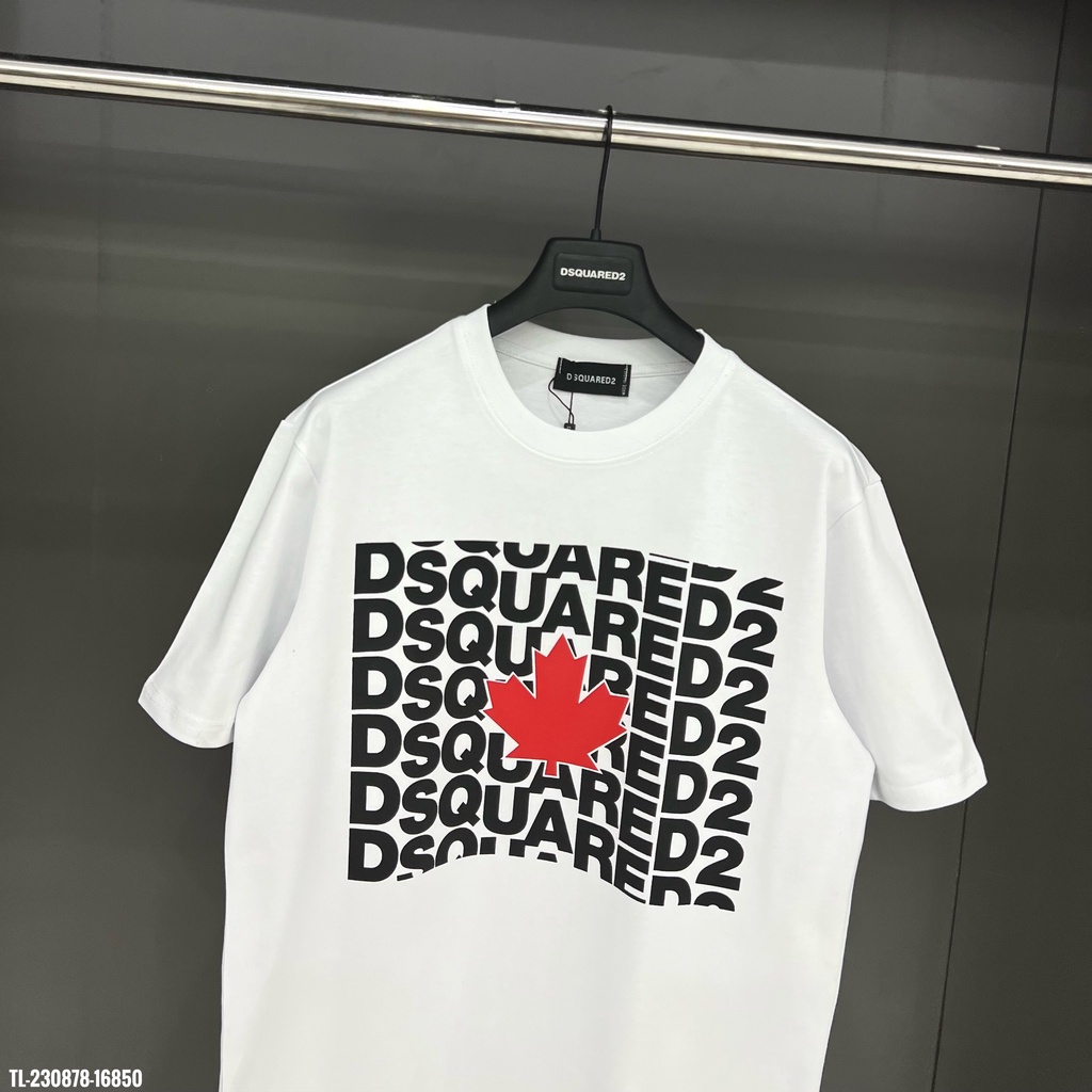 Áo thun ngắn tay Đ.S.Q.2 hoạ tiết in logo siêu đẹp - áo phông chất liệu cotton thoáng mát 2023
