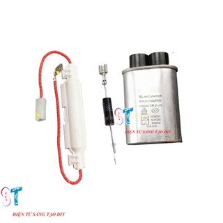 Combo tụ cao áp 2100v 1uf+ dây cầu chì+ diode tiếp âm lò vi sóng loại tốt