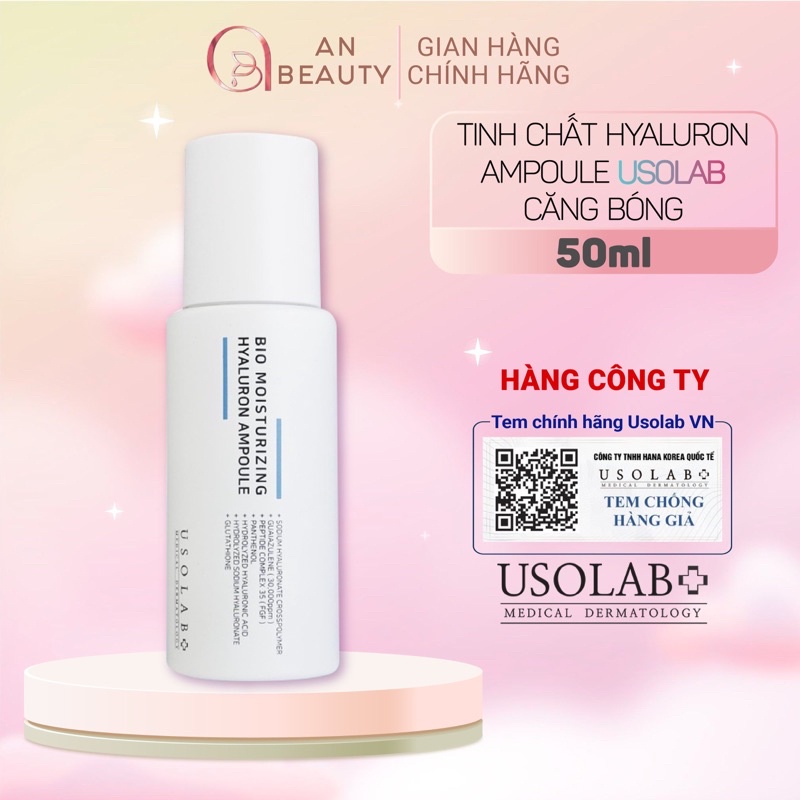 Serum HA USOLAB Bio Moisturizing Tinh Chất Căng Bóng, Cấp Ẩm Chuyên Sâu 50ml