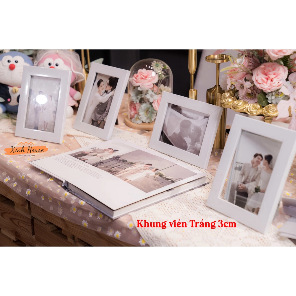Khung Ảnh Treo Tường 13x18 cm - Bảo Hành Gãy, Vỡ - Hỗ Trợ In Hình