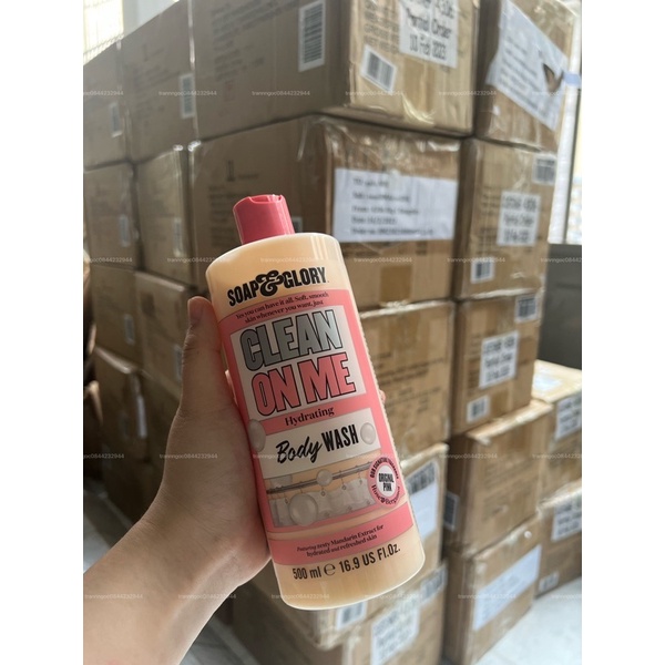 Sữa tắm Soap & Glory Clean on chai 500ml