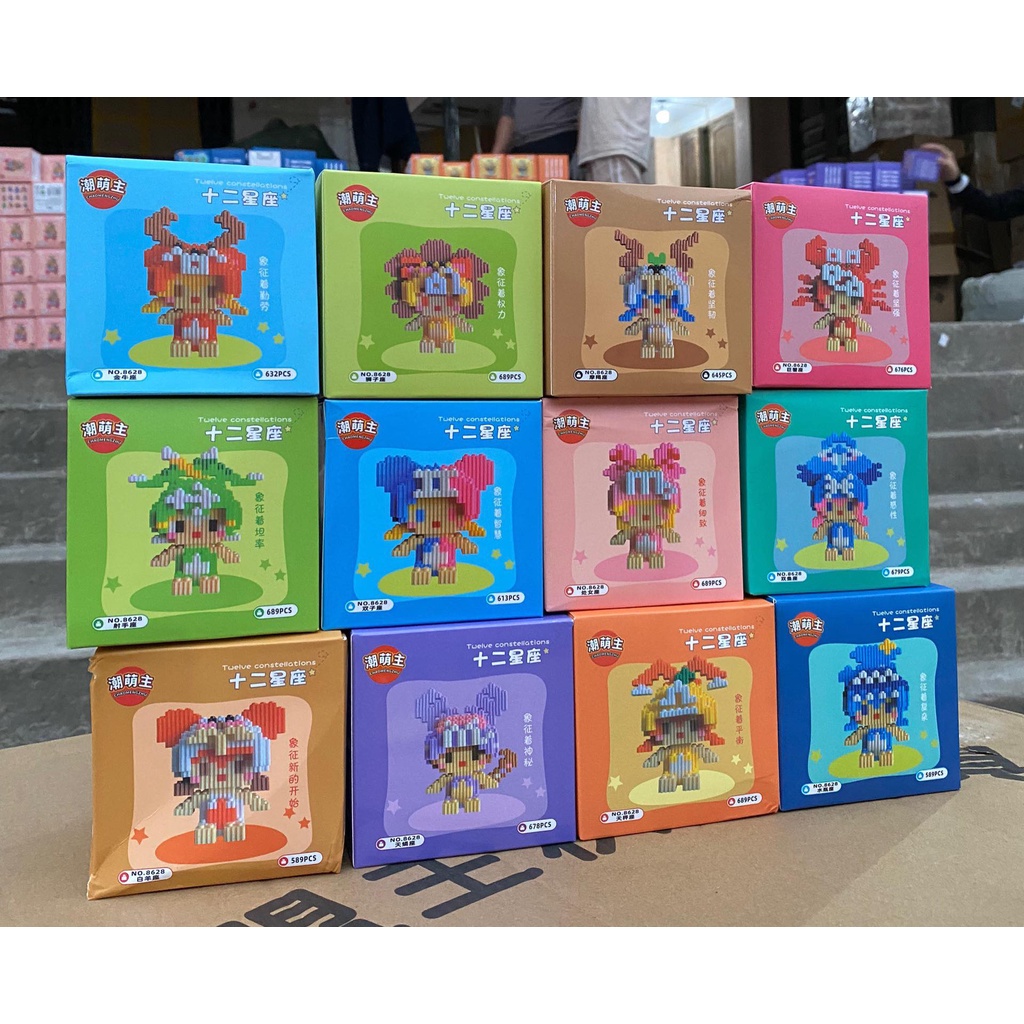 Mô hình lắp ráp 3D Lego 12 cung hoàng đạo