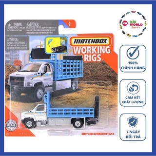 Xe mô hình Matchbox Tải Working Rigs Series GMC 3500 Attenuator Truck GPH99.