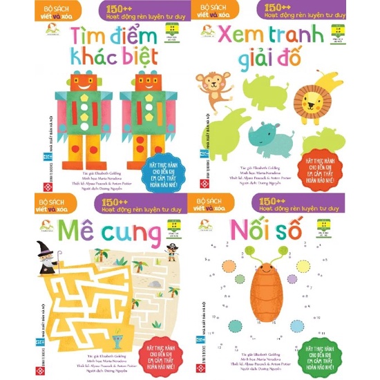 Sách-viết và xóa-150++ hoạt động rèn luyện tư duy-Vui học mỗi ngày