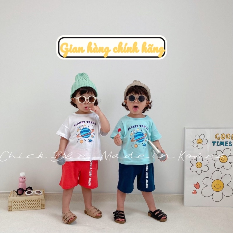 Quần ngắn short đỏ Cali Made in Korea cho bé từ 10kg-17kg