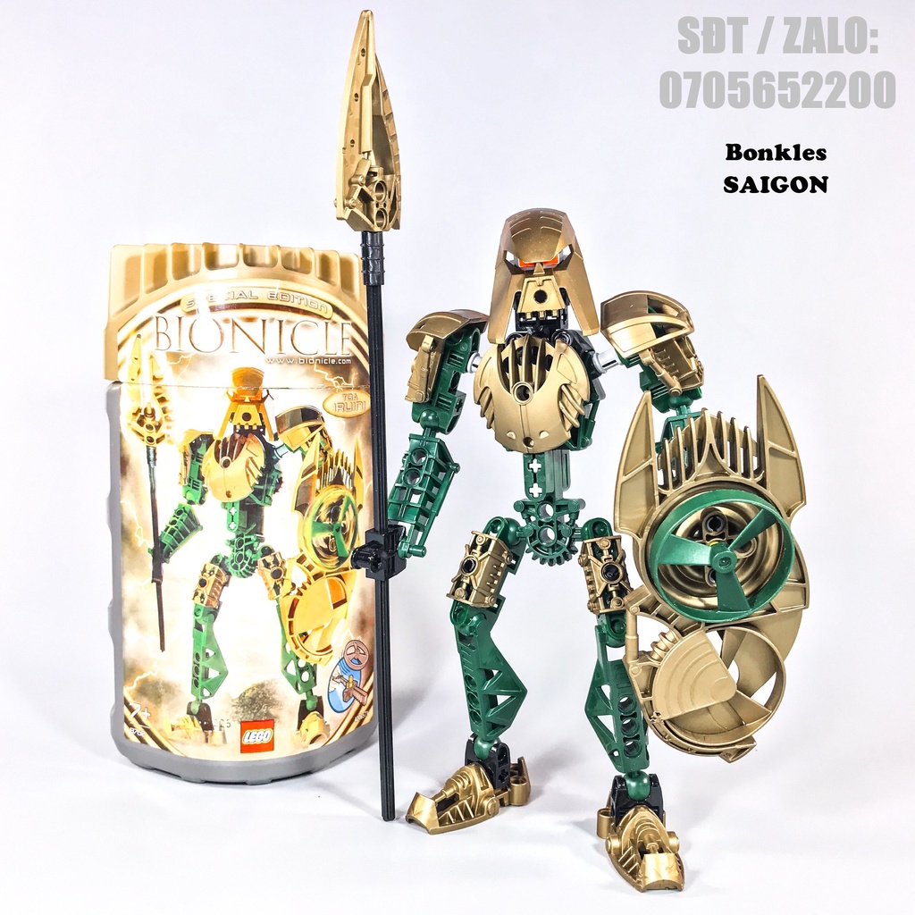 Đồ Chơi Mô Hình Vintage lắp ráp LEGO Bionicle Toa Hagah 8762 Iruini Chính Hãng Đan Mạch (2005)