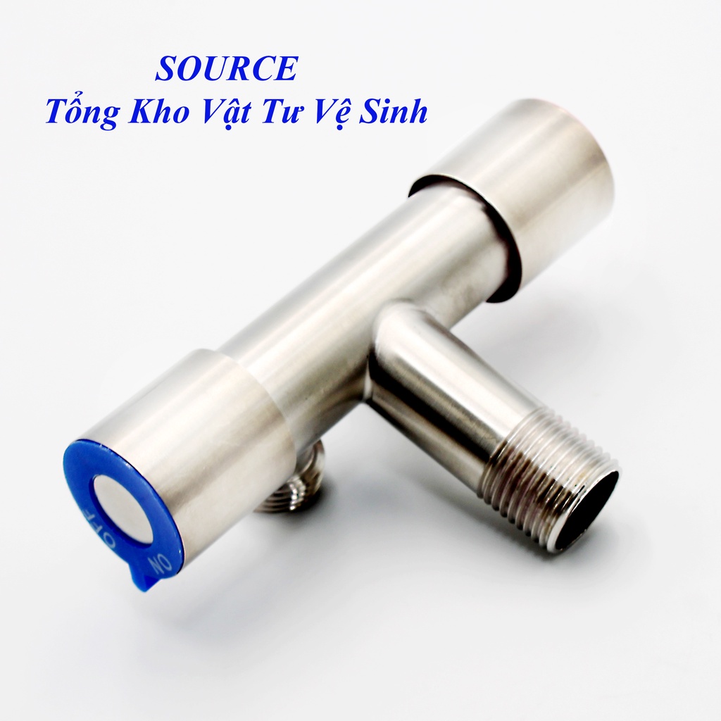 Vòi Nước Inox 304 2 Đầu Đóng Mở Riêng Biệt Siêu Tiện Lợi