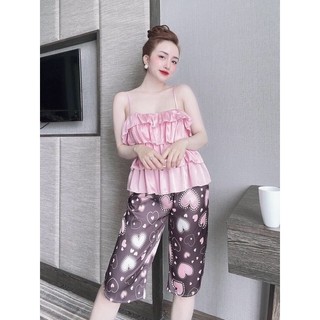 Đồ bộ LỤA LATIN lửng cao cấp