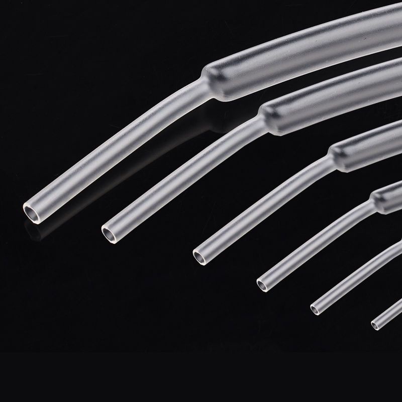 Trong suốt ống co nhiệt 1/2/3/4/5/6/8/10mm cách nhiệt dây co tay áo thợ điện ống nhựa nhiệt dẻo một mét