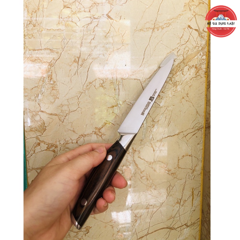 Dao Gọt Trái Cây Hoa Quả (220mm) Cán Gỗ Sồi Cao Cấp Zwilling Đức – Hàng Chuẩn