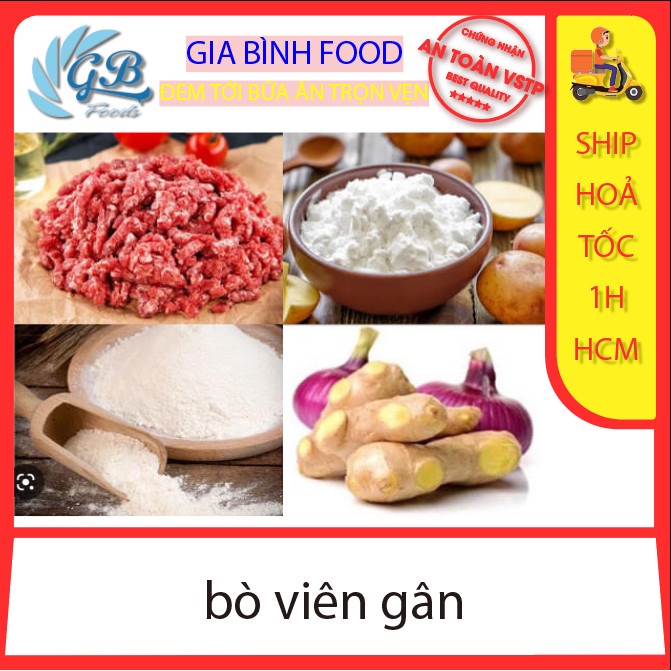Bò viên gân 500gr _ Ship hỏa tốc HCM 1h