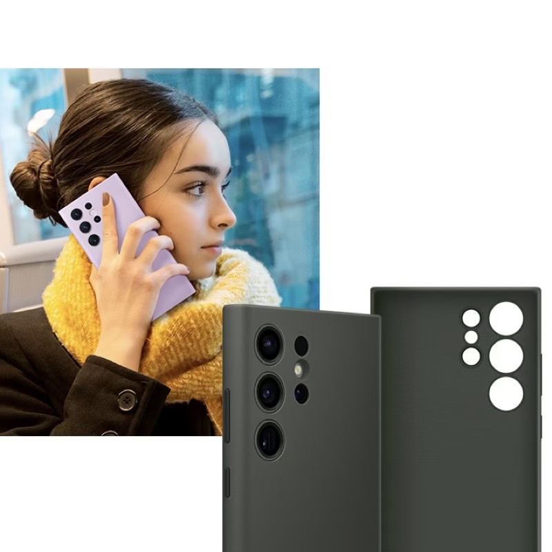 Chính hãng nguyên seal-Ốp lưng silicon/ silicone Case cho điện thoại Galaxy S23 Ultra