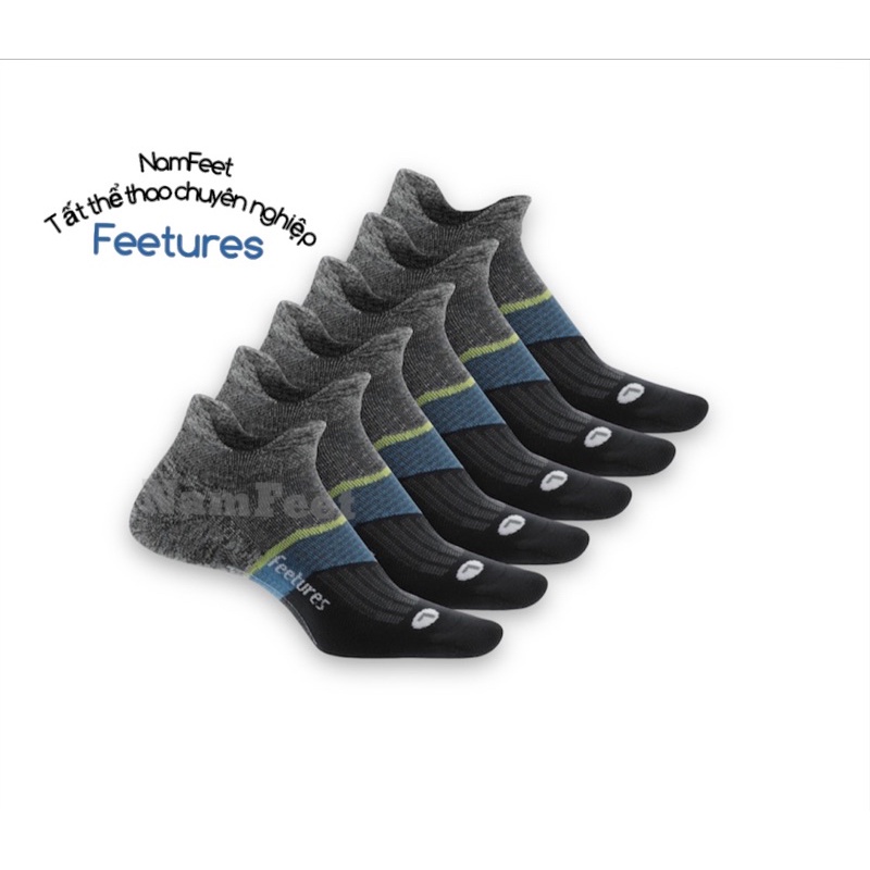 Tất Chạy bộ 🔺 Combo 6 đôi tất Feetures chuyên nghiệp, form ôn vĩnh viễn, siêu bền, bảo hành 1 năm bai dão