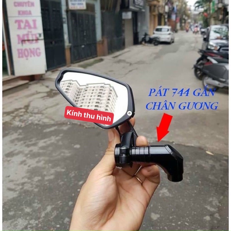 Gương Gù Chân Gương Thái Xịn Kính Trắng Chân Vát Full nhôm