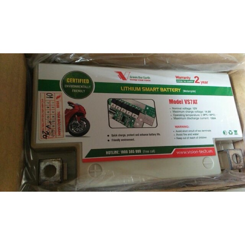 Acquy lithium xe máy VS7AC