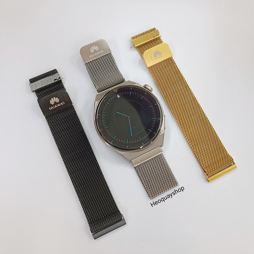 Dây Milanese thép lưới nam châm từ tính Đồng hồ Huawei GT2, GT3, GT2 GT3 pro,GT 3Se ,GT runner...