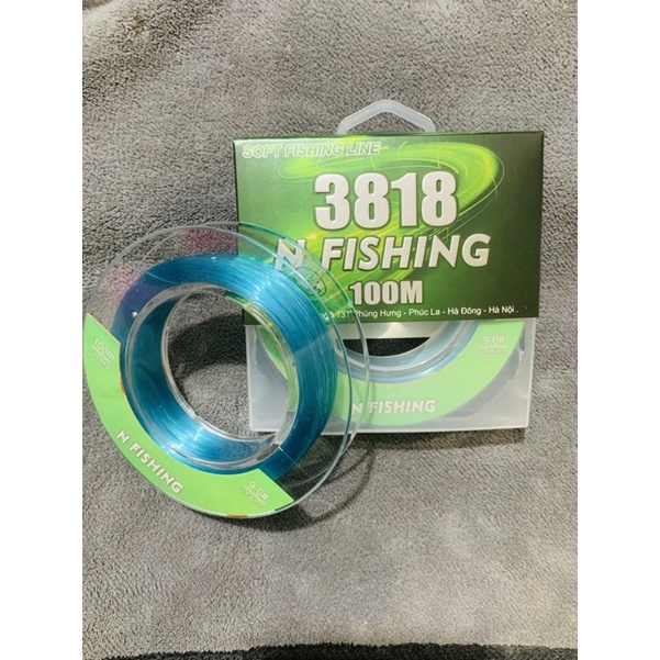 Trục 3818 Nfishing, Dây Câu Cá Chịu Tải Cao, Nylon, Mềm mại, Co Giãn Tốt