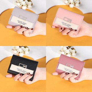 Ví nữ mini forever lovely cầm tay thời trang nhiều ngăn chất liệu da