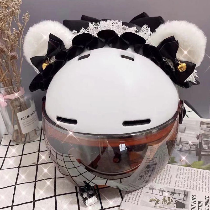 Mũ Bảo Hiểm Hình Tai Mèo Siêu Dễ Thương