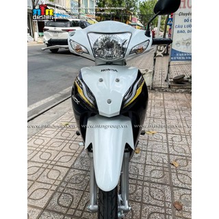 Tem Wave Alpha 110 - mẫu N01 (Trắng - Đen)