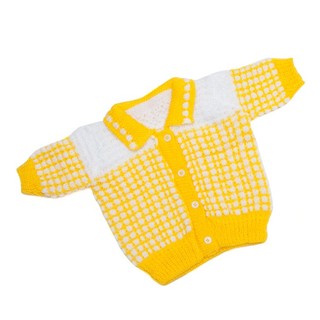 Set 1 áo + 1 nón và 2 bao tay bằng len giữ ấm cho bé từ 1-3 tháng tuổi