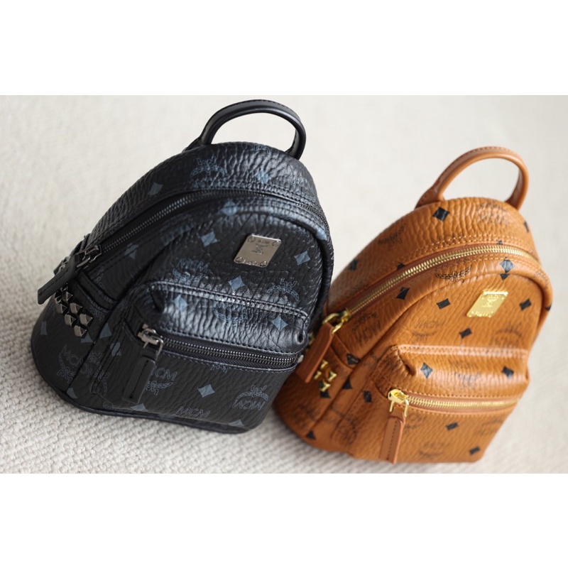 Balo mini M.C.M size mini 18x20cm fullbox chất da dày dặn