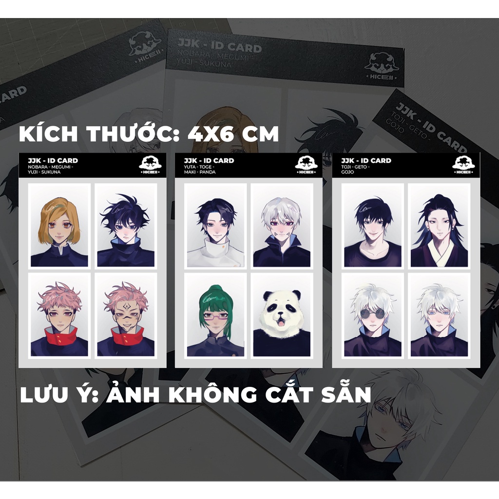 SET ẢNH THẺ JUJUTSU KAISEN