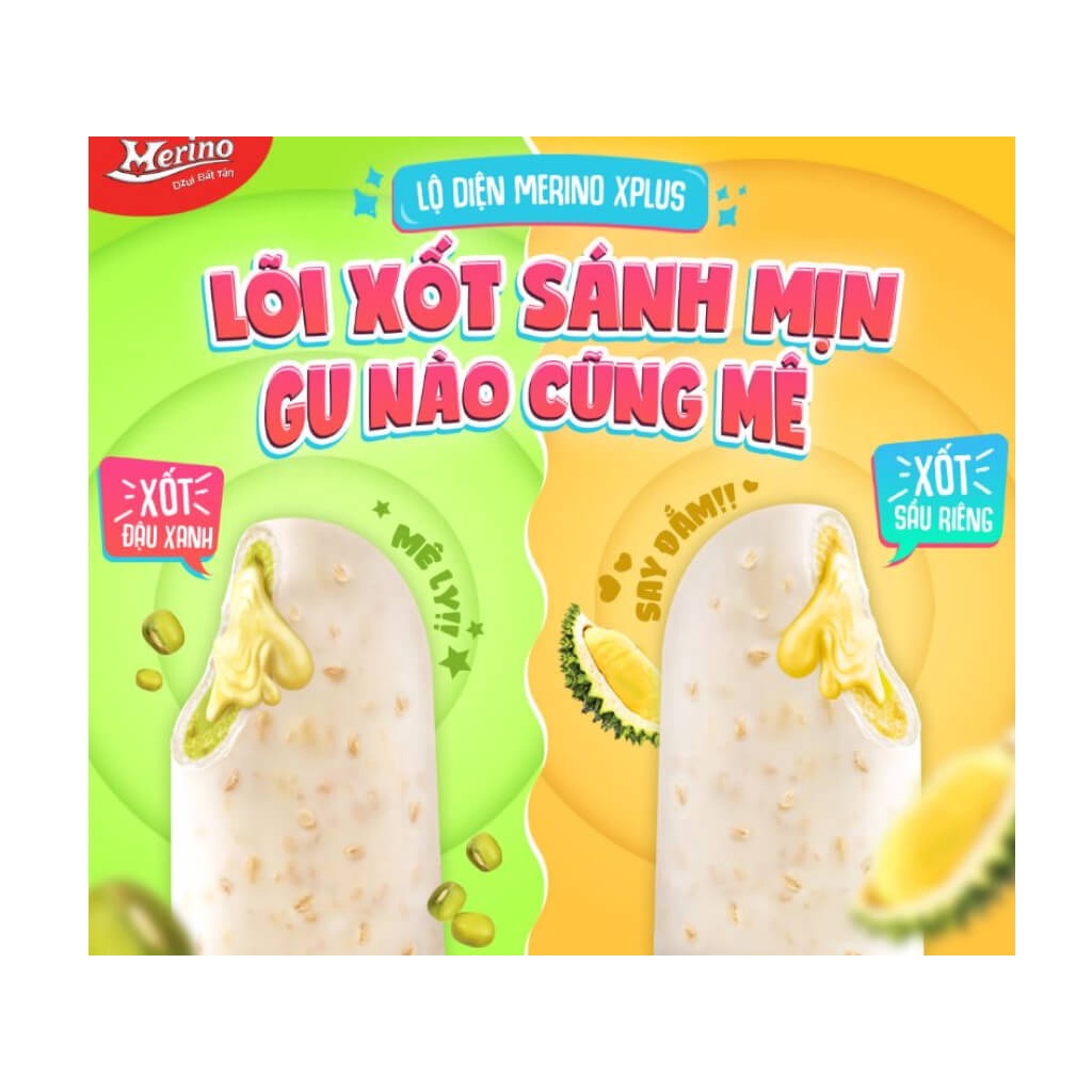 SET 10 QUE - Kem que đậu xanh Merino X Plus 60g