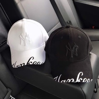 Nón lưỡi trai mlb logo thêu ny hàng xuất dư cao cấp phong cách hàn quốc màu đen trắng hàng xuất xịn
