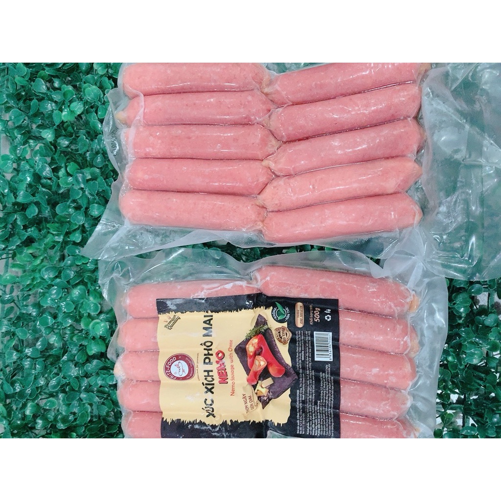 50k 1 BỊCH 500GRAM 10 CÂYXúc xích phô mai siêu ngon ngậy [Giao Hỏa Tốc HCM]