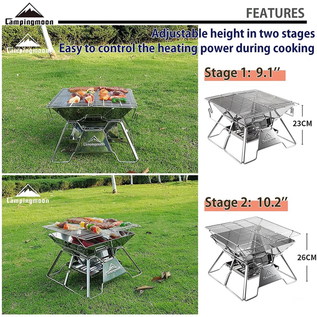 Bếp nướng dã ngoại Campingmoon MT-02 MT2 chính hãng