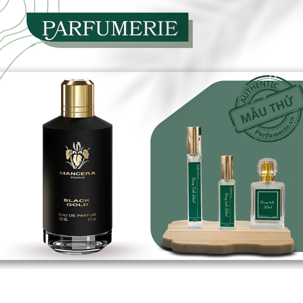 Nước hoa nam Mancera Black G.O.L.D mạnh mẽ đầy lôi cuốn [Vial 10ml/20ml/30ml Parfumerievn]