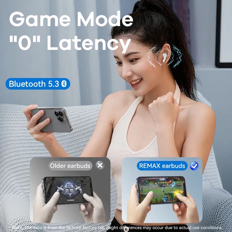 Tai nghe Bluetooth TWS Remax Cozypods W7N V5.3, chống ồn ANC và ENC, pin 7H, Gaming mode - Hãng phân phối