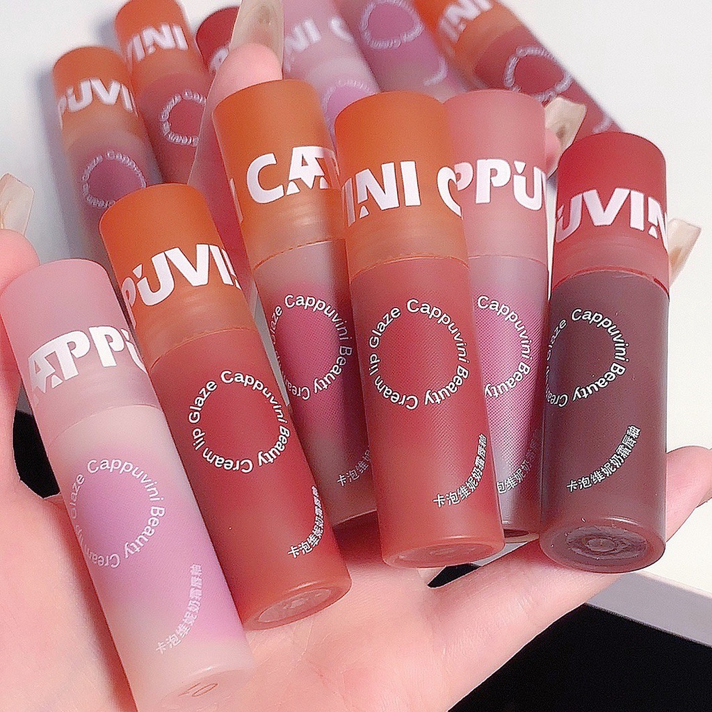 Son kem CAPPUVINI căng mọng bền màu Beauty Cream Lip Glaze CAPU70