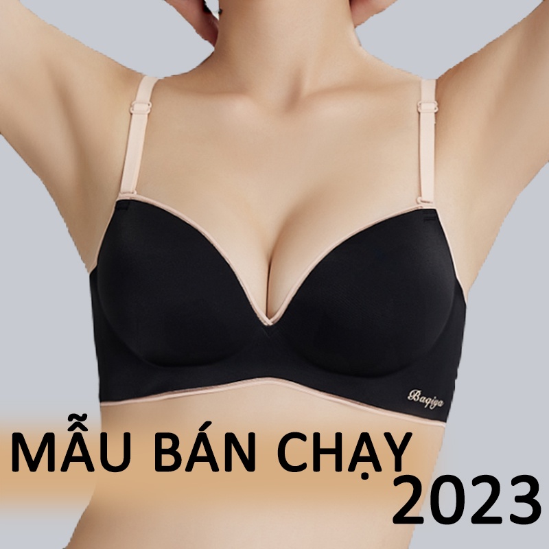 Mã mới 2023-Aó lót nữ liền mạch không gọng ngực nhỏ được tập trung mang viền đẹp mắt nâng ngực chống chảy xệ K92