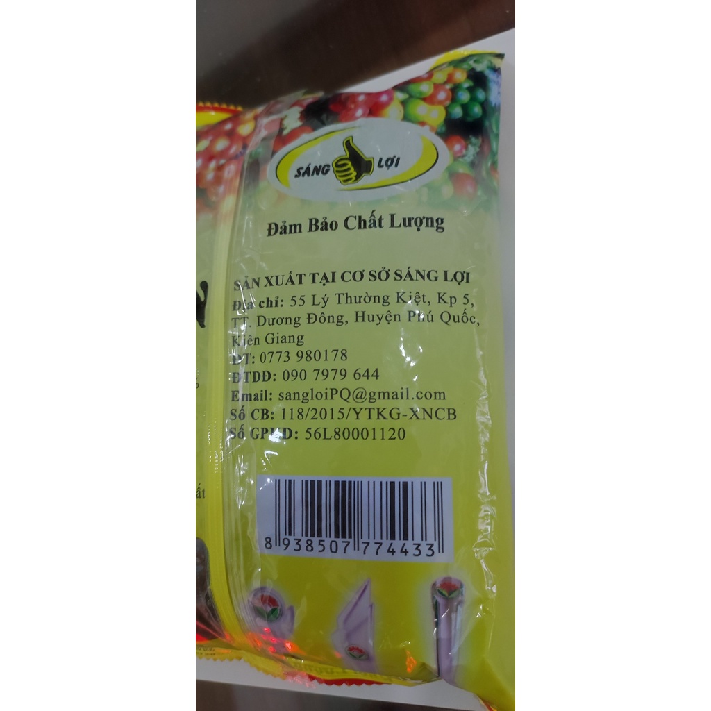 Tiêu chín Phú Quốc khô thơm nguyên hạt Thịnh Phát- gói 250gr