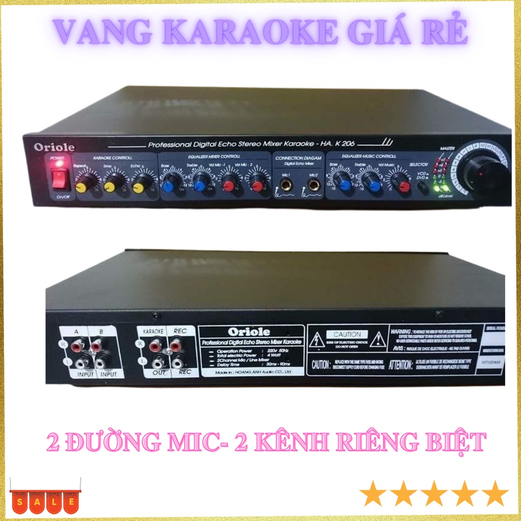 Vang hát karaoke rễ ràng sử dụng nhé tạo vang hay