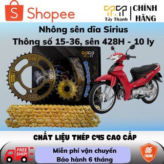 Nhông Sên Dĩa Sirius 15T - 36T hàng nhập Thái Lan, Bảo hành 1 đổi 1 trong 6 tháng, ShopTâyThành chuyên nsd sirius