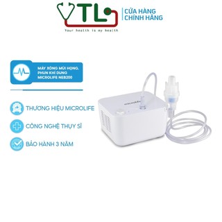 Máy xông mũi họng, phun khí dung microlife neb200 chính hãng bảo hành 3 năm - ytl