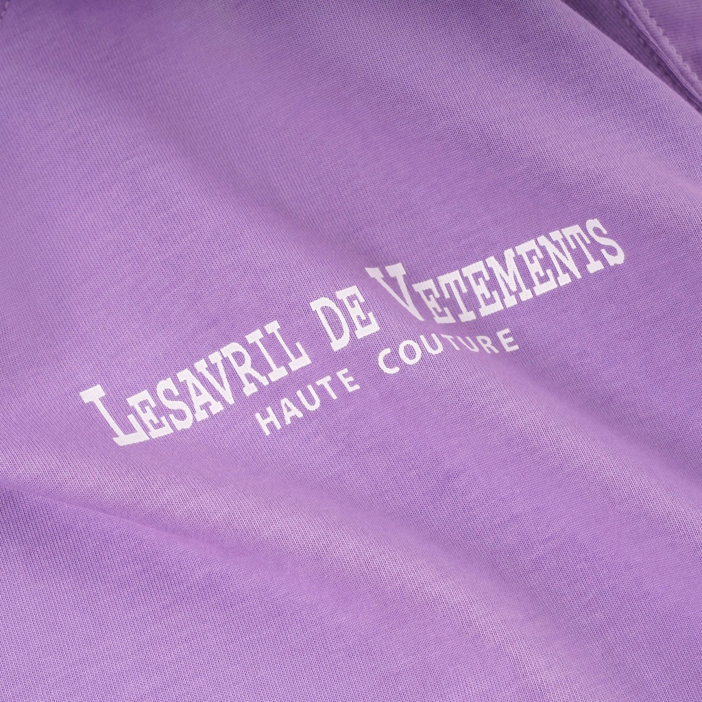 Áo thun Lesavril de Vetements Haute Couture Purple