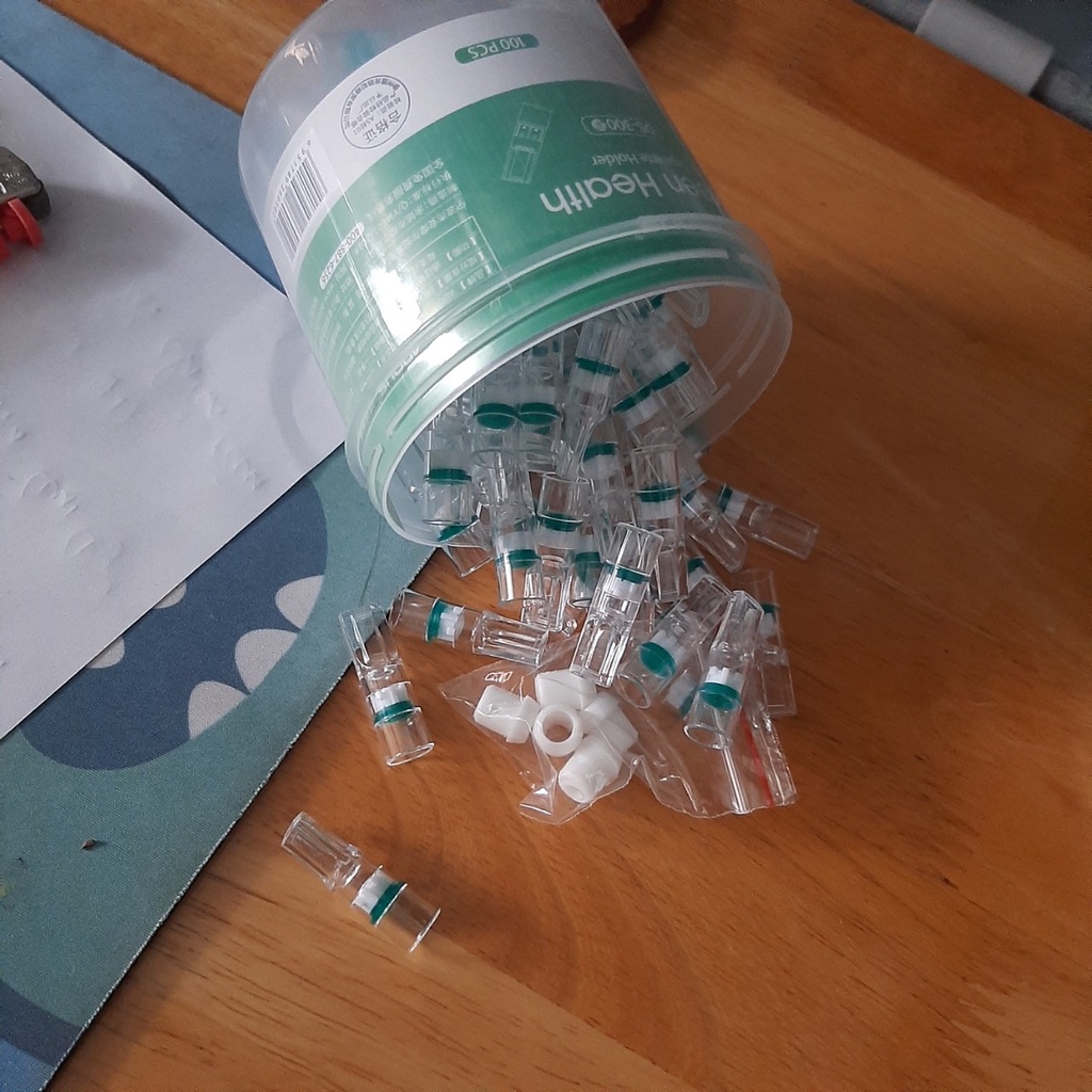 Set 100 L.ọc Dùng 1 Lần Có Đầu Chuyển Cỡ Thường sang Nhỏ