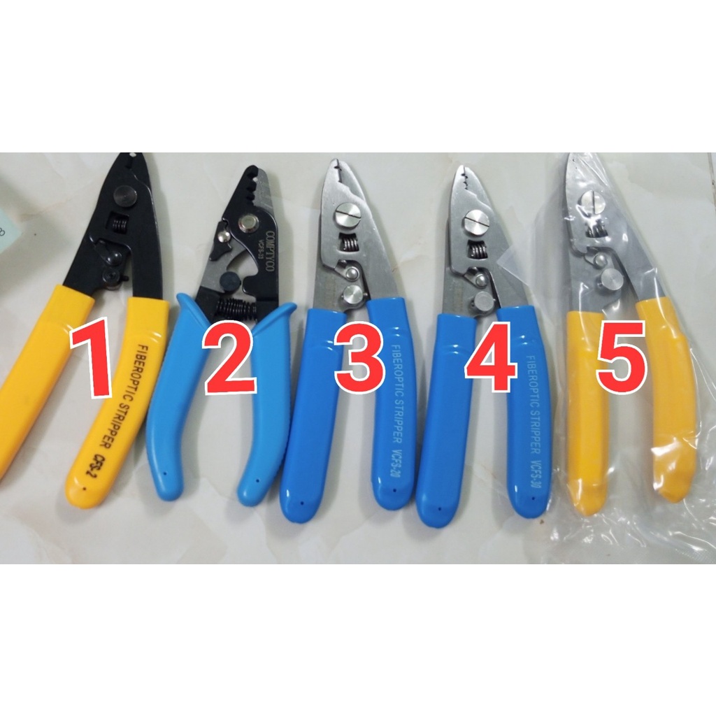 Kìm tuốt sợi quang VCF CHẤT LIỆU THÉP KHÔNG GỈ, 2 lỗ HOẶC 3 lỗ