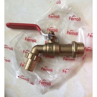 vòi nước ferroli phi 21 -phi 27 đồng thau cao cấp