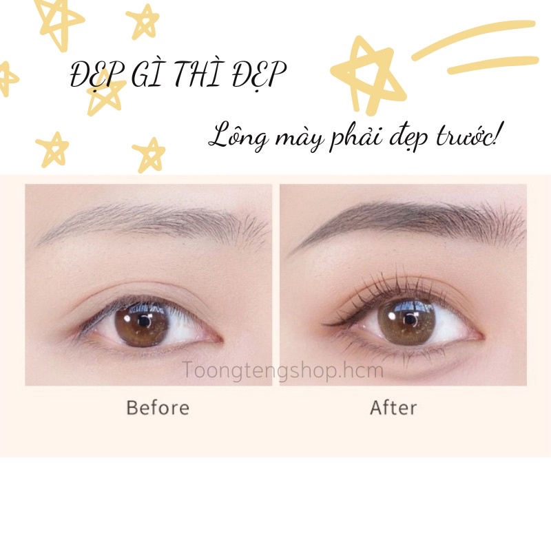 Bút kẻ lông mày,chì kẻ mày hai đầu Xixi chống nước dễ vẽ màu sắc tự nhiên