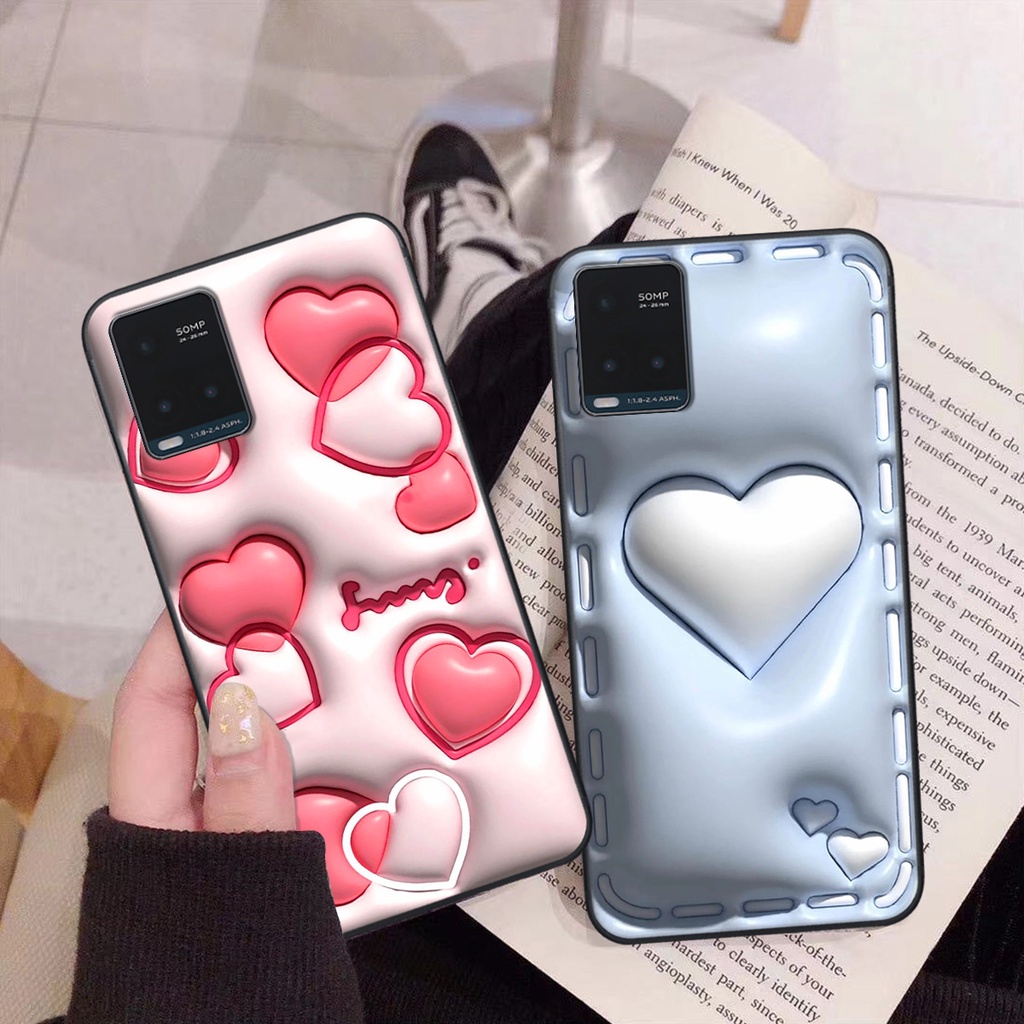 Ốp Vivo Y21 / Y21s / Y33s / T1x in phẳng hiệu ứng 3D giả nổi siêu thật, cực xinh, cá tính